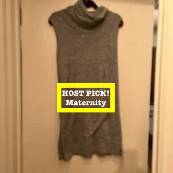 Ripe Maternity Dress‎ – Size Medium – Barely- Worn - Gray and White - Picture 1 of 5
